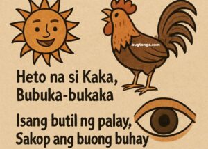 Tatlong Halimbawa Ng Bugtong